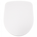 Twyford E100 Round Standard Close Toilet Seat & Cover With Metal Bottom Fix Hinge White E17815WH
