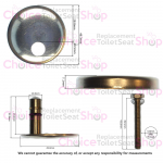 Duravit Architec Soft-Close Toilet Seat Hinge Set 0061531000