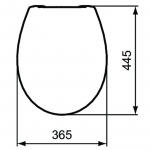 Armitage Shanks Sandringham21 Standard Close Toilet Seat & Cover With Metal Hinges White E131701