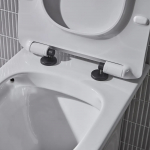 Roper Rhodes Toilet Seat Hinge Set Upgrade Matt Black DC4011