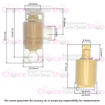Geberit AquaClean 4000 Soft Close Toilet Seat Damper Set 242.264.00.1