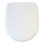 Celmac Maestro D-Shaped Standard Close Toilet Seat & Cover With Stainless Steel Bottom Fix Hinge White SMA18WH