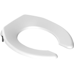 EuroShowers Commercial Standard Close Open Front Toilet Seat White 89210