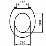 Ideal Standard Studio Original Standard Close Toilet Seat & Cover White E988001