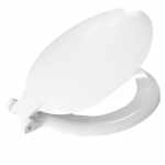 Celmac Saxon Standard Close Toilet Seat & Cover With Stainless Steel Bottom Fix Hinge White SSA12WH