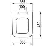 Jika Pure Standard Close Quick Release Toilet Seat & Cover White H8934213000631