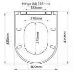 Roca Nexo Standard Close Toilet Seat & Cover White A801640004