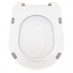 AXA Eva Soft Close Toilet Seat & Cover Gloss White AF8801