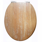 Roper Rhodes Traditional Soft Closing Limed Oak Toilet Seat and Cover Top Fixing 8081LISC-SF
