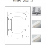 Kerasan Waldorf Soft Close Toilet Seat & Cover White 418801