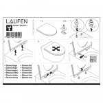 Laufen Pro Slim Soft Close Toilet Seat & Cover With Quick Release White H8989660000001