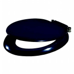 Celmac Sonata Standard Close Toilet Seat & Cover With Top Fix Stainless Steel Hinge Black SSO15BL