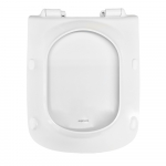 Duravit D-Code Vital Elongated Standard Close Toilet Seat & Cover White 0060410000