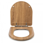 Choice Wooden D1 Soft Close Quick Release Toilet Seat & Cover Teak CH.506346
