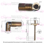 Bauhaus Stream 2 RG6105W Hinge Set - HI6105EA2