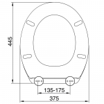 EuroShowers Rainbow Soft Close Toilet Seat & Cover Red 84480