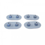 Twyford Avalon/Sola Toilet Seat Buffer Set Grey ZR1022XX