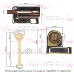 Eastbrook Cheltenham Soft Close Toilet Seat Hinge Set 27.916