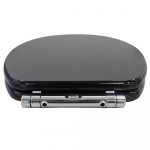 Eastbrook Sherwood Soft Close Toilet Seat & Cover Black With Chrome Hinges Gloss 34.01201