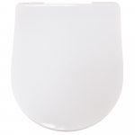 Bauhaus Svelte Thin Alternative Soft Close Toilet Seat & Cover White CH.SE6105W