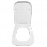 Geberit Selnova Square Top Fix Soft Close Toilet Seat and Cover White 501.556.01.1
