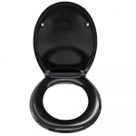 EuroShowers Rainbow Soft Close Toilet Seat & Cover Black 84490