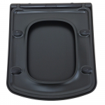 Imex Ceramics Ravine Soft Close Quick Release Wrapover Duraplus Toilet Seat & Cover Black S10160SCQRBL