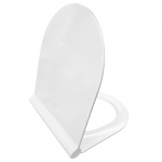 Axa One Evolution Slim Soft Close Quick Release Toilet Seat & Cover White AFS1301