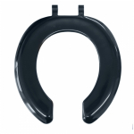 Armitage Shanks Bakasan Open Seat Only With Metal Hinge Black S407466