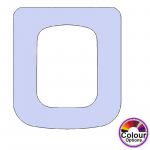 Gala Emma Square Standard Close Replacement Toilet Seat & Cover Lacquered Wood CH-GAL-EMMS