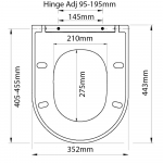 Villeroy & Boch Magnum Soft Close Quick Release Alternative Toilet Seat & Cover White CH.506391
