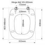 Roca Giralda Standard Close Toilet Seat & Cover Polyester Resin Colour Options S363P05/A