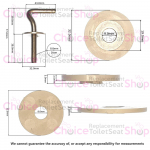 Ideal Standard Chloe Toilet Seat Hinge Set Stainless Steel E963067