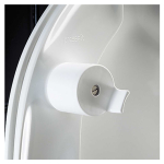 Pressalit Dania Standard Close Bottom Fixing Toilet Seat & Cover 50mm Raised White R33000