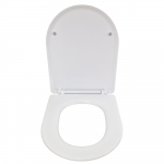 Tavistock Compass Round Slimline Secure Fix Soft Close Quick Release Toilet Seat & Cover White TS1155S-SF