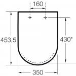 Roca The Gap Square Slim Soft Close Quick Release Toilet Seat and Cover White A801472003