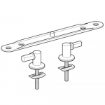 Sphinx 300 Comfort Toilet Seat Hinge Set S8H70704A20