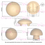 Duravit D-Code Vital Toilet Seat Buffer Set 1003710000