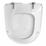 Pressalit Objecta D Standard Close Bottom Fixing Toilet Seat & Cover White 172011-BR7999