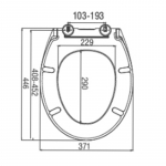 EuroShowers New Ettan Soft Close Toilet Seat & Cover White 83510