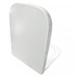 Geberit Selnova Square Top Fix Soft Close Quick Release Toilet Seat & Cover White 501.557.01.1