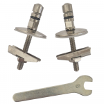 Sottini Vara Toilet Seat Hinge Set Stainless Steel T2960BJ