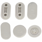 Geberit iCon Slim Toilet Seat and Cover Buffer Set White 598118000