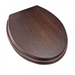 BC Sanitan Soft Close Solid Wood Toilet Seat & Cover Dark Oak  CHOICE-VCSEACHMOK