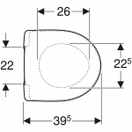 Geberit Selnova Round Compact Soft Close Toilet Seat and Cover White 501.878.00.1