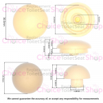 Vernon Tutbury Natura/Medina (Old Style) JSENAT500 Replacement Seat Buffer Set - CHB6