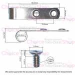 Pressalit Objecta 540/530 Set Of Straps & Screws - A9108