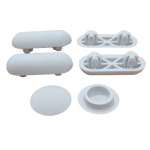 Villeroy & Boch Memento 2.0 Toilet Seat and Cover Buffer Set Grey 92218600