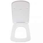 Geberit Selnova Square Standard Close Bottom Fix Toilet Seat & Cover White 500.332.01.1