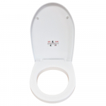 Bauhaus Stream 1 Soft Closing Toilet Seat & Cover White S031T010151